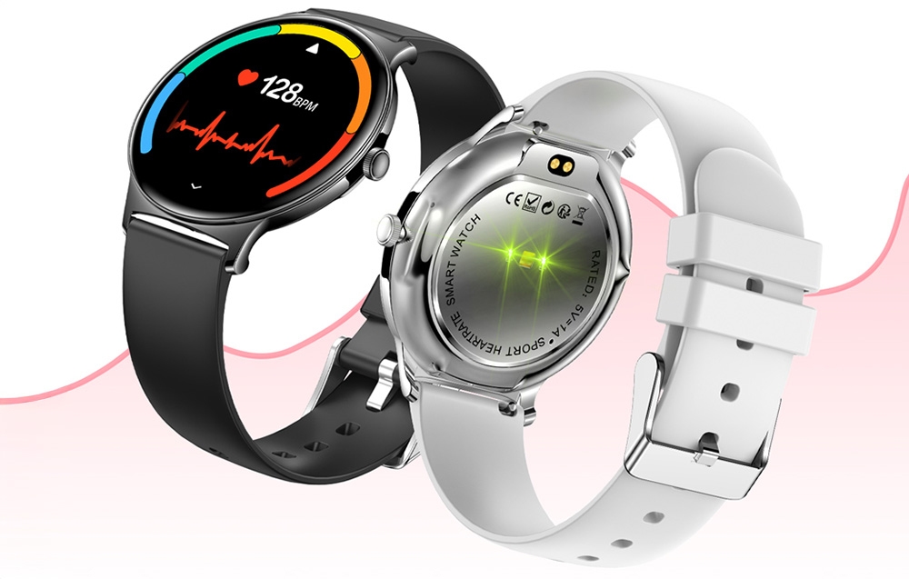 Μαύρο και ασημί smartwatch που παρακολουθεί την κατάσταση της υγείας.
