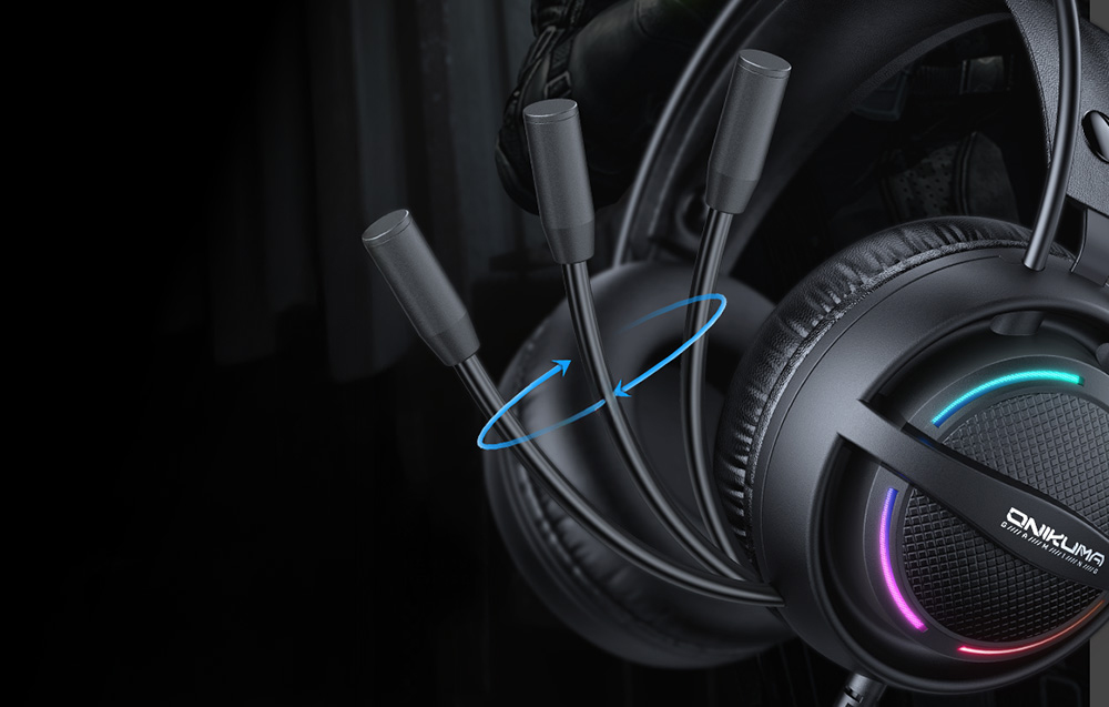 Onikuma in-ear ακουστικά με ρυθμιζόμενο μικρόφωνο