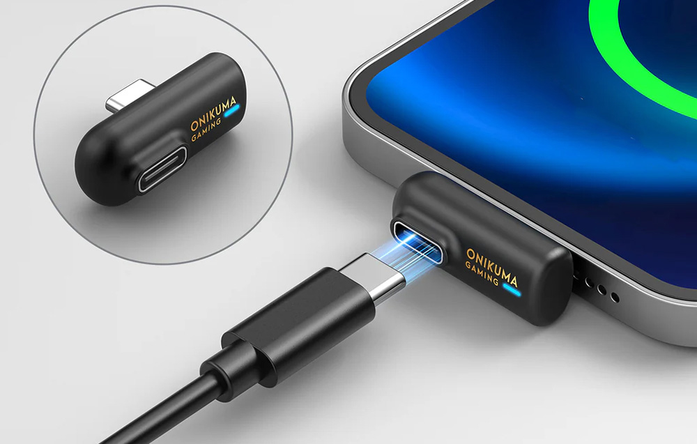 Smartphone με συνδεδεμένο δέκτη και καλώδιο USB-C