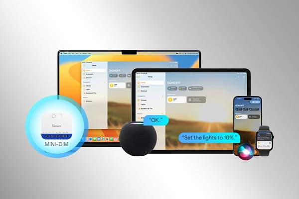 Ενσωμάτωσης του αισθητήρα Sonoff με συσκευές Apple - υπολογιστή, ταμπλέτα, τηλέφωνο και ρολόι