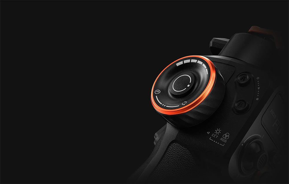 Εξάρτημα gimbal Hohem σε μαύρο φόντο