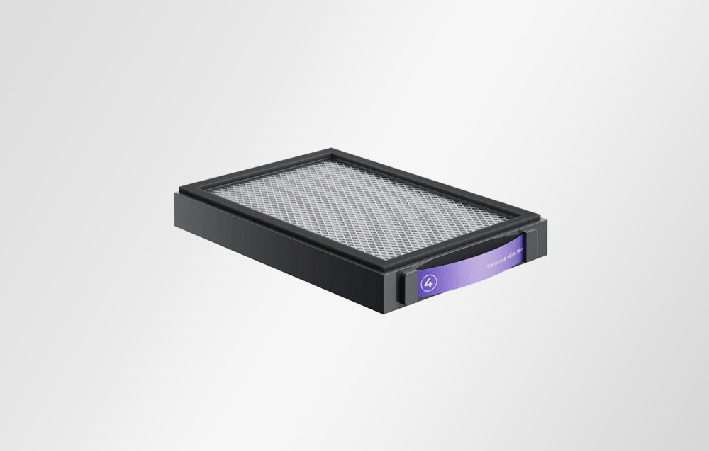 Φίλτρο άνθρακα υψηλής πυκνότητας για το xTool SafetyPro™ AP2 σε γκρι φόντο