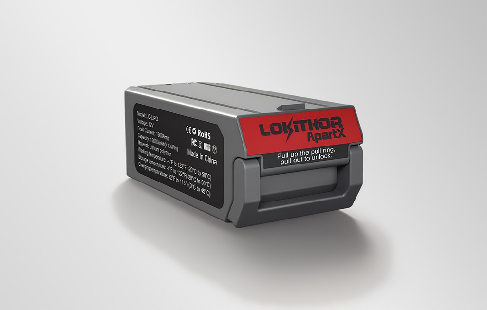 Μπαταρία Lokithor σε ανοιχτόχρωμο φόντο