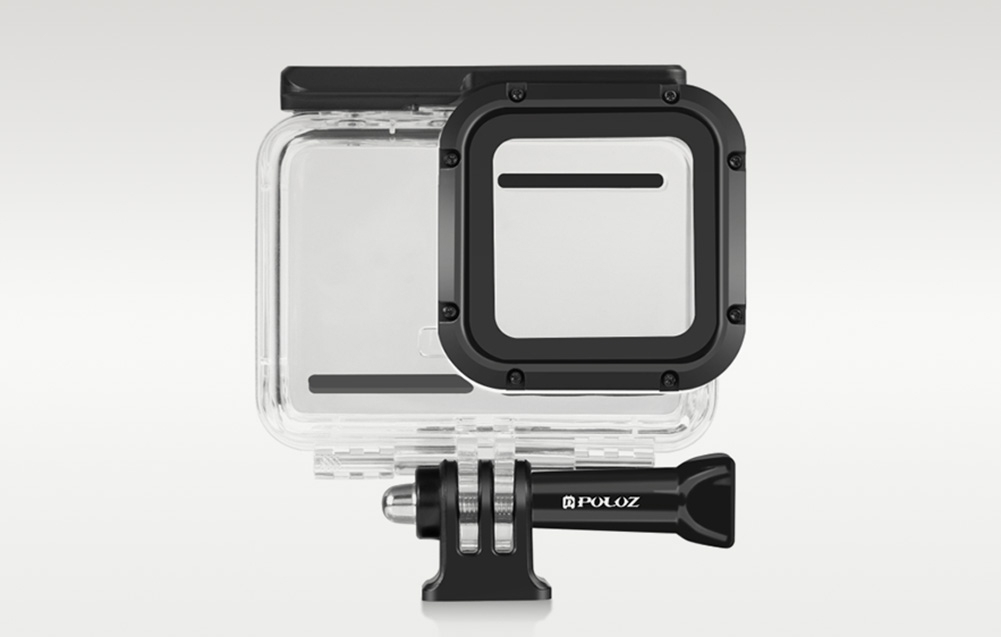Αδιάβροχη θήκη Puluz Insta360 One RS 4K Edition σε γκρι φόντο