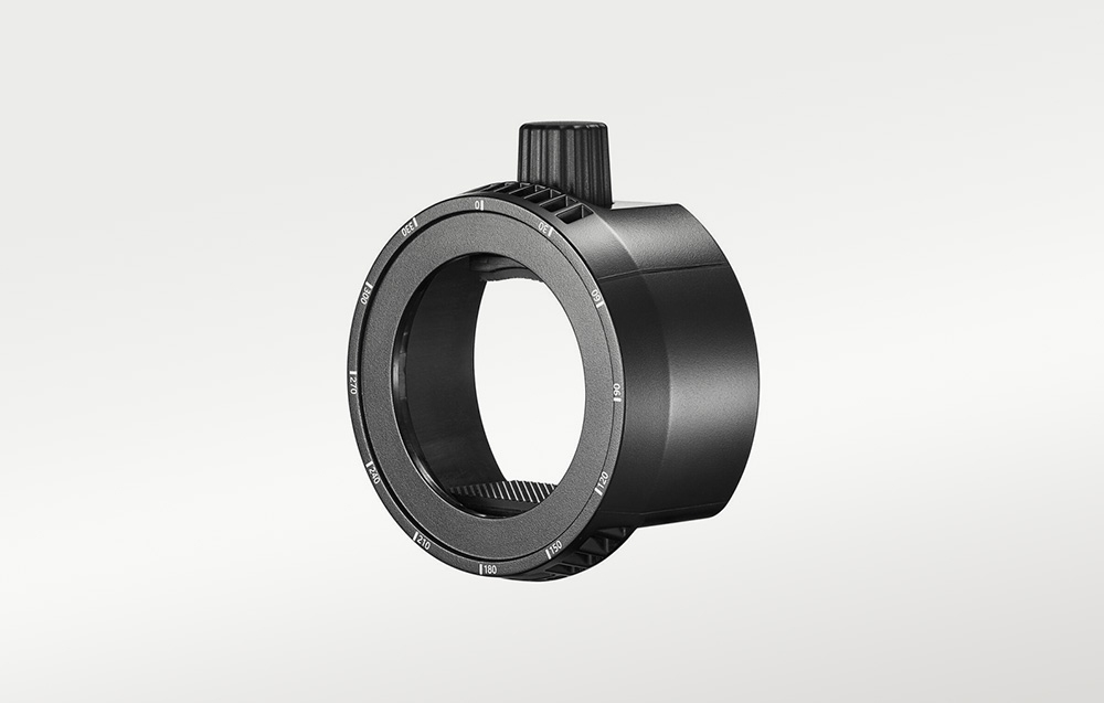 Βάση προσαρμογέα GODOX AK-R25 σε φόντο με γκρι διαβάθμιση