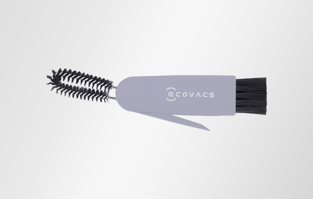 Εργαλείο καθαρισμού ECOVACS για ρομπότ σκούπας DEEBOT σε γκρι φόντο