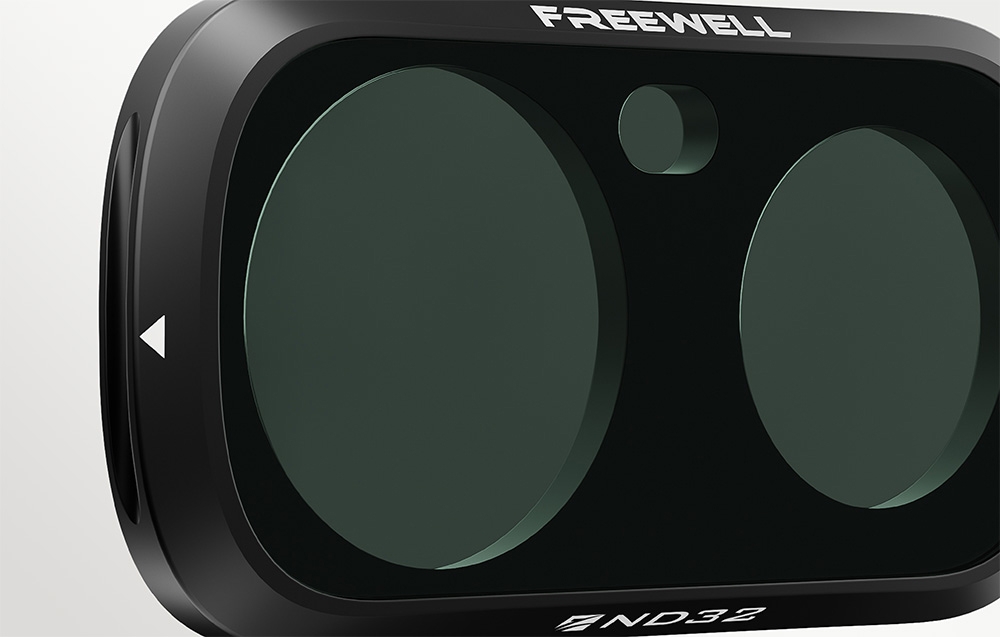 Κοντινό πλάνο του φίλτρου Freewell ND32 για την Insta360 Luna Ultra