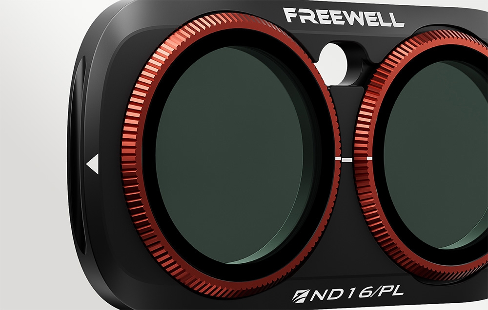 Κοντινό πλάνο του φίλτρου Freewell ND16/PL για την Insta360 Luna Ultra