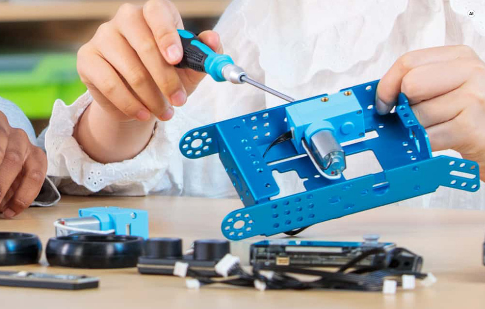 Το κιτ επέκτασης xTool Smart World για το mBot2 που τα παιδιά μπορούν να συναρμολογήσουν μόνα τους