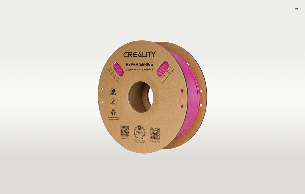 Νήμα CREALITY HYPER PLA σε ανοιχτό γκρι φόντο