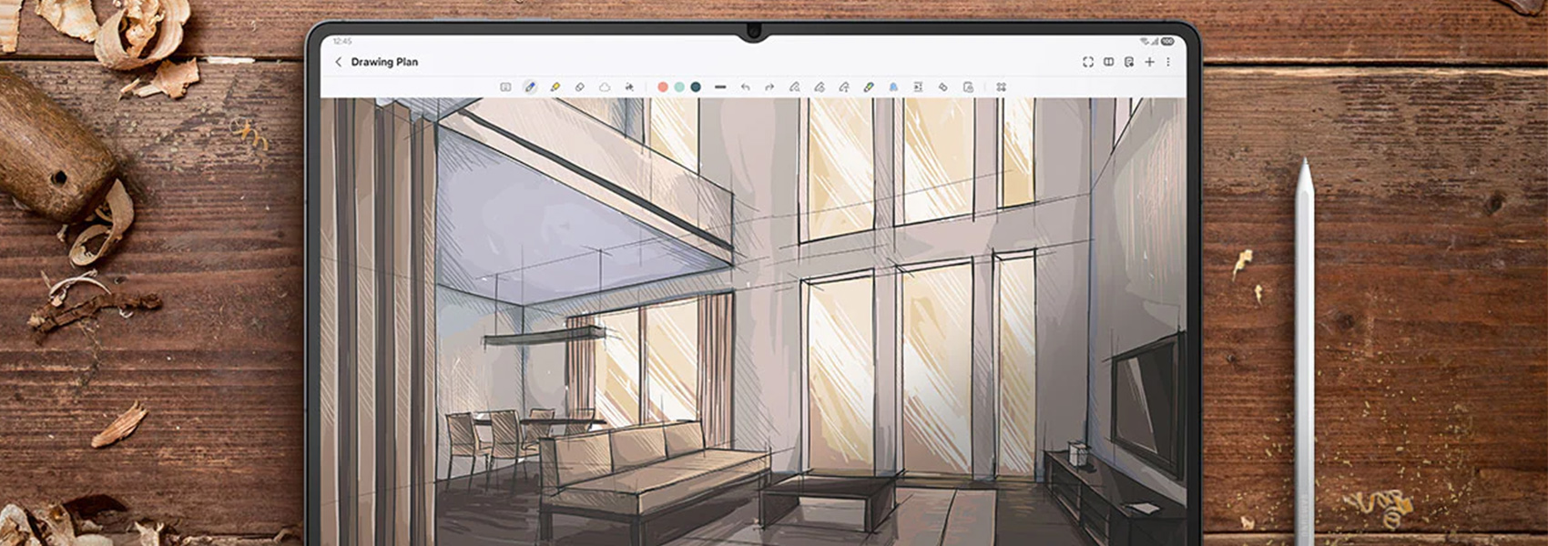 Galaxy Tab S11 Ultra Anti-Reflective Screen Protector applied