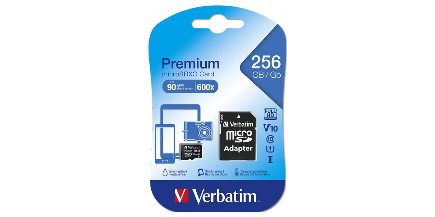 Λεπτομερή στοιχεία κάρτας microSDXC 256 GB