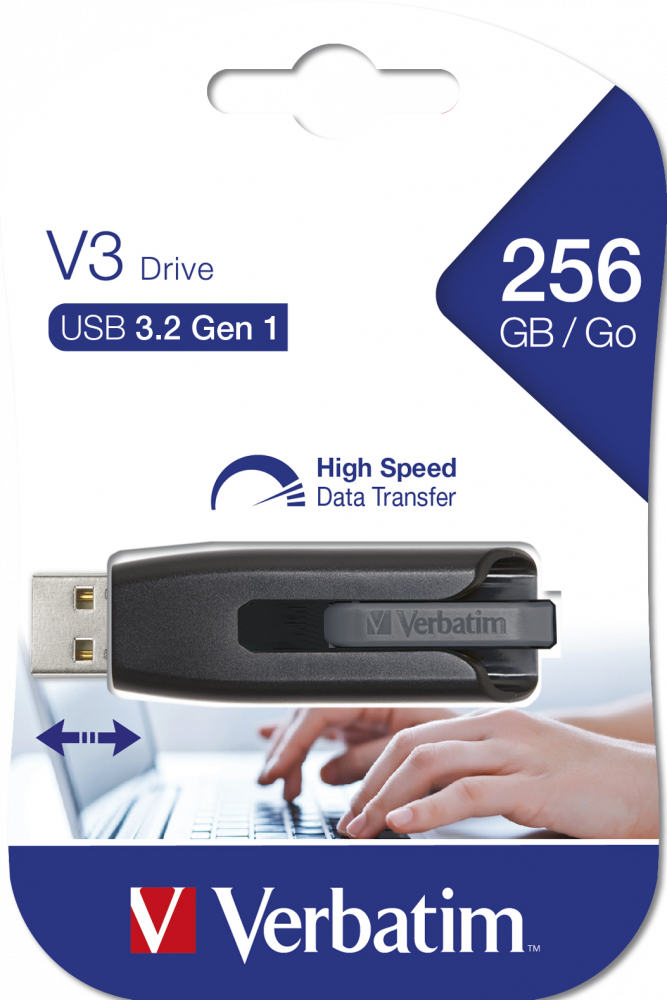 Verbatim V3 USB 256 GB Drive Image 3