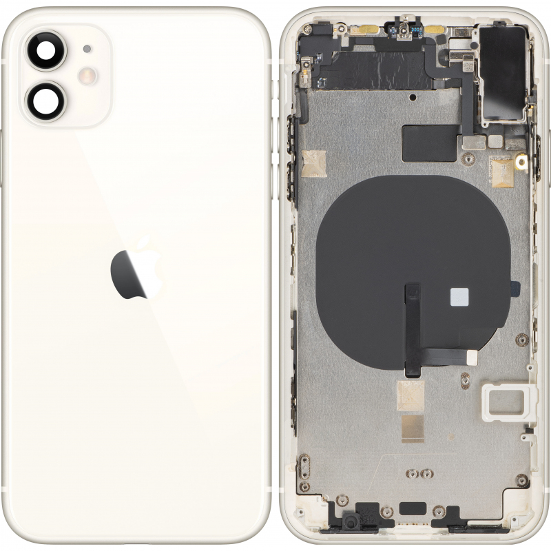 Κάλυμμα Μπαταρίας με Μεσαίο Πλαίσιο για Apple iPhone 11, Λευκό, Ανακτημένο (Grade A) Κάλυμμα Μπαταρίας με Μεσαίο Πλαίσιο για Apple iPhone 11, Λευκό, Ανακτημένο (Grade A)