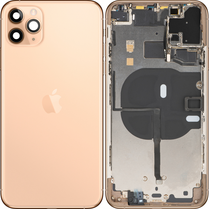 Κάλυμμα Μπαταρίας με Κεντρικό Πλαίσιο για Apple iPhone 11 Pro Max, Χρυσό, Αντικατεστημένο (Βαθμός Α) Κάλυμμα Μπαταρίας με Κεντρικό Πλαίσιο για Apple iPhone 11 Pro Max, Χρυσό, Αντικατεστημένο (Βαθμός Α)