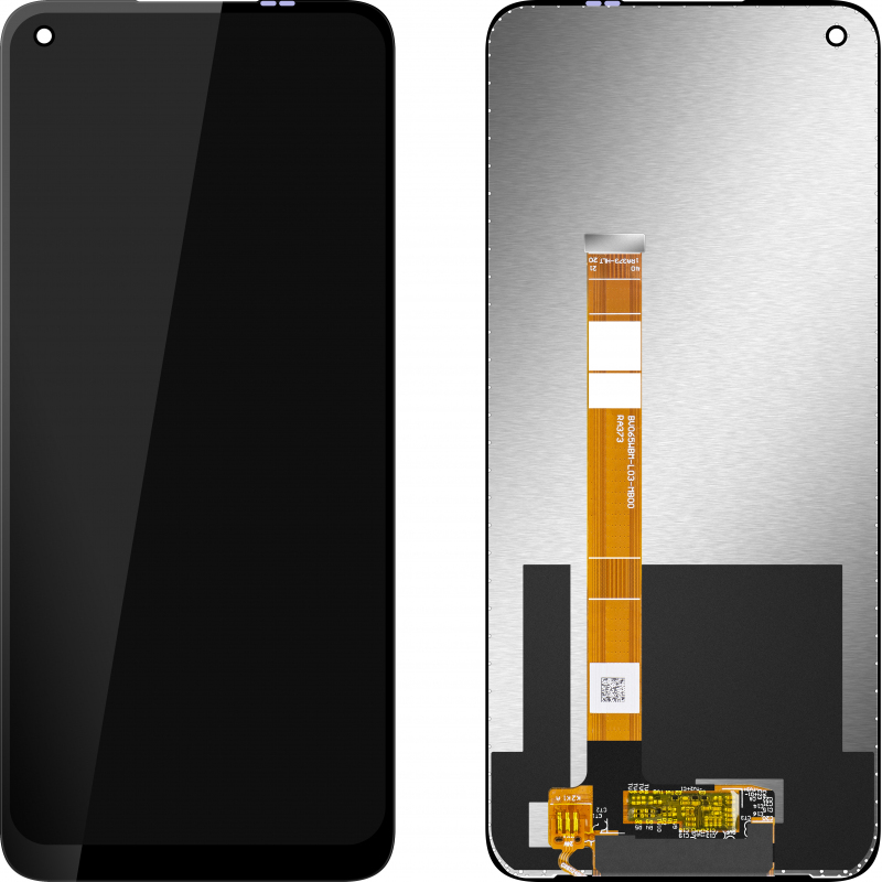 LCD Display Module MP for Realme 7i / C17, w/o Frame, Aftermarket, Black