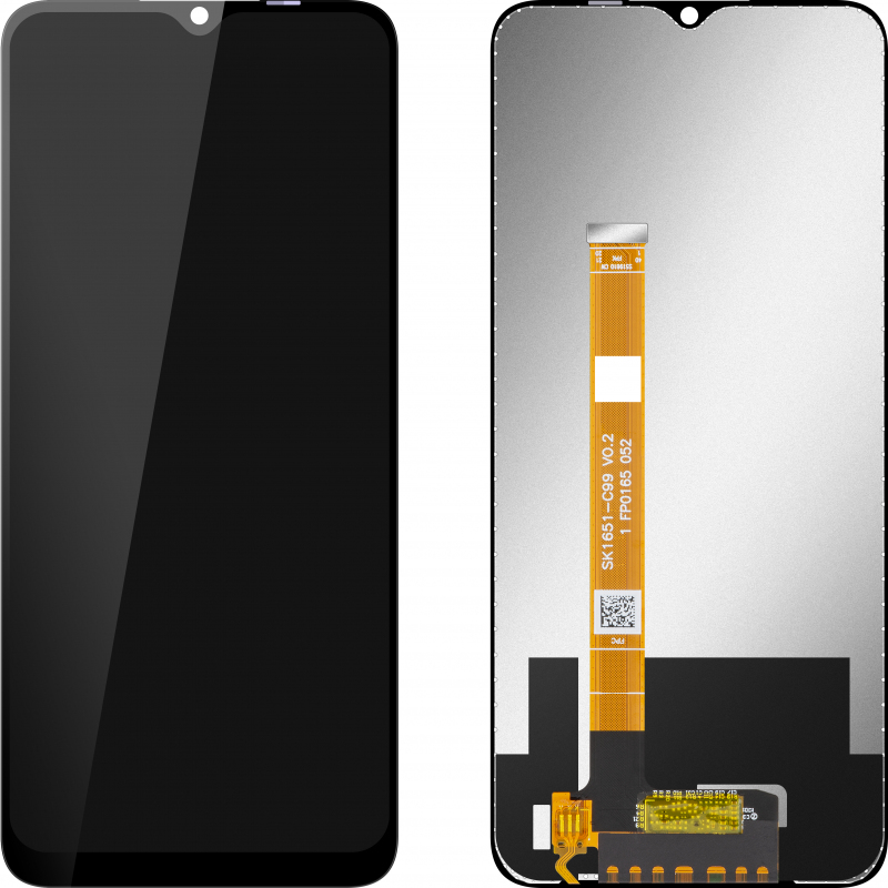 Μονάδα Εμφάνισης LCD MP για Realme C21Y / C25Y, χωρίς Πλαίσιο, Ανταλλακτικό, Μαύρο