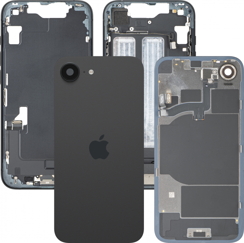battery-cover---back-glass-with-middle-frame-for-apple-iphone-16e-2C-full-parts-2C-black-2C-pulled--28grade-a-29-