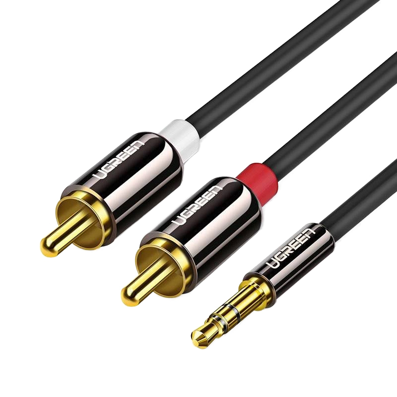 Καλώδιο Ήχου 3.5mm - 2 x RCA UGREEN AV116, 2m, Μαύρο Καλώδιο Ήχου 3.5mm - 2 x RCA UGREEN AV116, 2m, Μαύρο