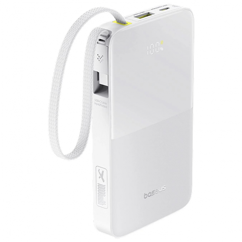 Μπαταρία Εξωτερική Baseus EnerFill Bipow2 Pro, 10000mAh, 22.5W, 1 x USB-A - 2 x USB-C, Λευκό E0027601 Μπαταρία Εξωτερική Baseus EnerFill Bipow2 Pro, 10000mAh, 22.5W, 1 x USB-A - 2 x USB-C, Λευκό E0027601