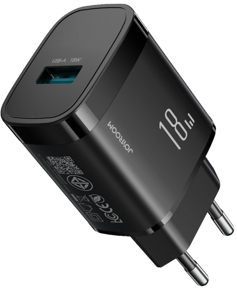 Incarcator Retea Joyroom JR-TF4, 18W, 3A, 1 x USB-A, Negru Incarcator Retea Joyroom JR-TF4, 18W, 3A, 1 x USB-A, Negru