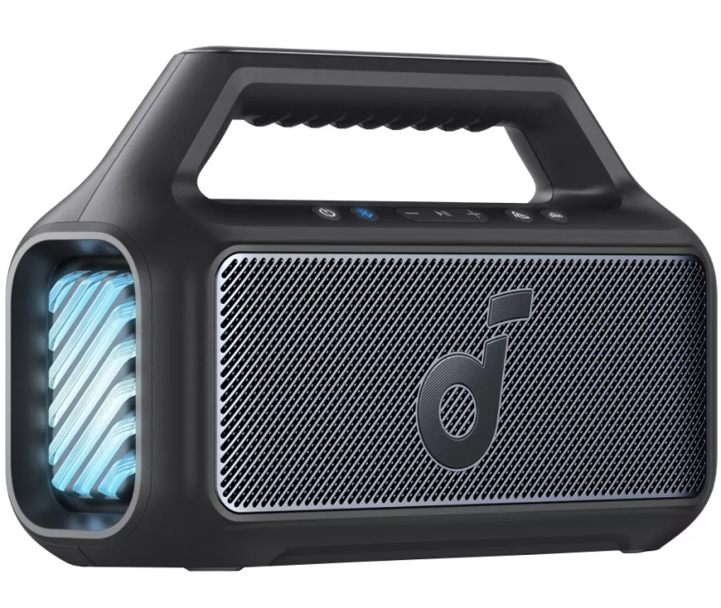 Boxa Portabila Bluetooth Anker SoundCore Boom 2, 80W, TWS, RGB, Waterproof, Neagra A3138012 Boxa Portabila Bluetooth Anker SoundCore Boom 2, 80W, TWS, RGB, Waterproof, Neagra A3138012