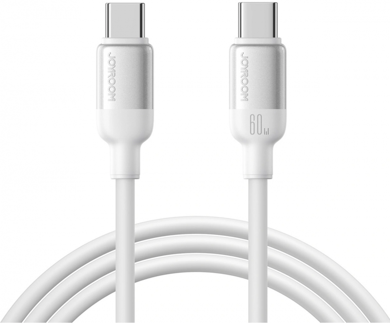 Καλώδιο Δεδομένων και Φόρτισης USB-C - USB-C Joyroom S-A62 Lively, 60W, 1.2m, Άσπρο Καλώδιο Δεδομένων και Φόρτισης USB-C - USB-C Joyroom S-A62 Lively, 60W, 1.2m, Άσπρο