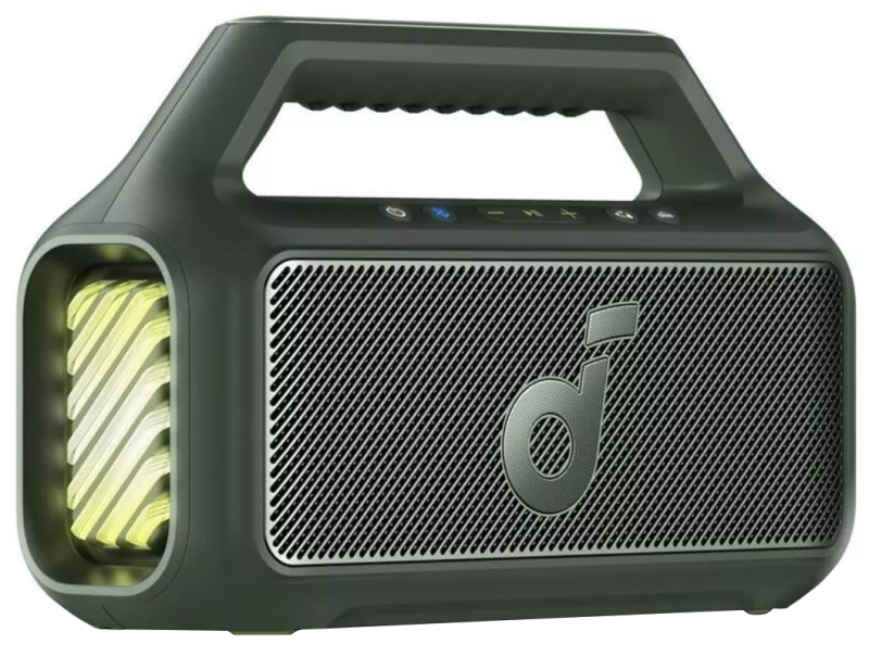 Ηχεία Bluetooth Anker SoundCore Boom 2 Νέα Έκδοση, 80W, TWS, RGB, Αδιάβροχο, Πράσινο A3138062